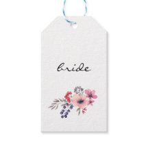 Cartão de Escolta de Casamento de Flor Selvagem de