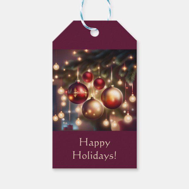 Etiqueta Para Presente Cartão de Festividades (Frente)