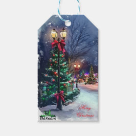 Etiqueta Para Presente Cartão de Presente de Natal Winter Wonderland