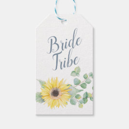 Etiqueta Para Presente Cartão de Proposta Bridesmaid, Girassol Eucalyptus