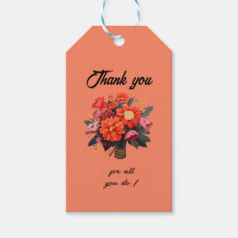 Etiqueta Para Presente Cartões de agradecimentos de Dia do Profissional A