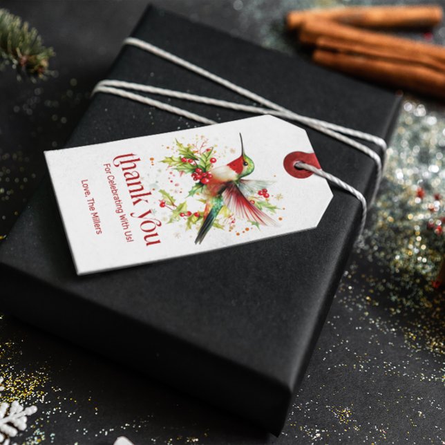 Etiqueta Para Presente Cartões de agradecimentos plano (Criador carregado)