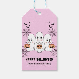 Etiqueta Para Presente Cartoon Spooky Cute Kawaii Festa de Halloween Fant