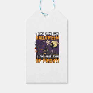 Etiqueta Para Presente Casa Assombrada de Halloween Bruxa Fantasma_1