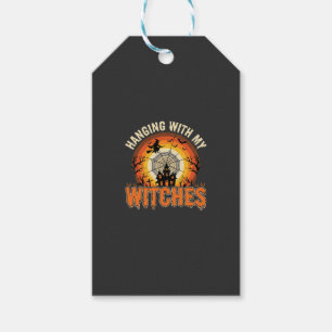 Etiqueta Para Presente Casa Assombrada de Halloween com Minhas Bruxas Pen