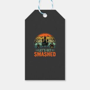 Etiqueta Para Presente Casa Assombrada de Halloween Vamos nos Esmagar Ret