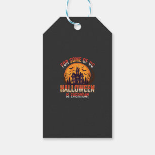 Etiqueta Para Presente Casa Assombrada Todos os Dias Gráfico Vintage de H