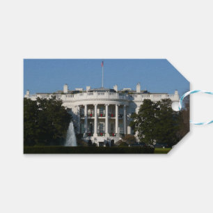 Etiqueta Para Presente Casa Branca de Natal para Férias Washington DC