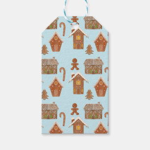 Etiqueta Para Presente Casa de Biscoito de Gengibre & Biscoitos de Gengib