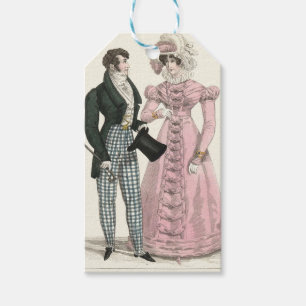 Etiqueta Para Presente Casal Antigo Casamento 1823 Homem Mulher Moda
