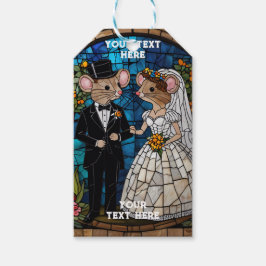 Etiqueta Para Presente Casal de Casamento de Mouse Bonito