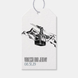 Etiqueta Para Presente Casamento Azul Dusty Love