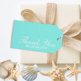 Etiqueta Para Presente casamento azul-turquesa-azul-do-ovo de robin