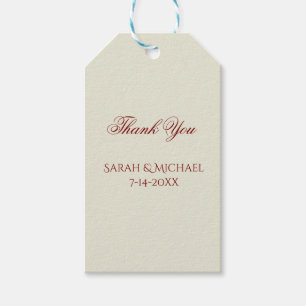 Etiqueta Para Presente Casamento Básico e Elegante