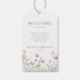 Etiqueta Para Presente Casamento Botânico Elegante de Pastel Molho Pastel