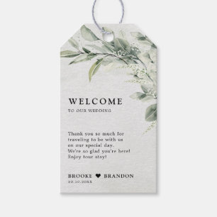 Etiqueta Para Presente Casamento Botânico Minimalista Eucalyptus Verde Sa