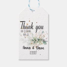 Etiqueta Para Presente Casamento Botânico Personalizado Obrigado
