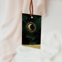 Casamento Celestial Dourado Da Lua Obrigado Etique