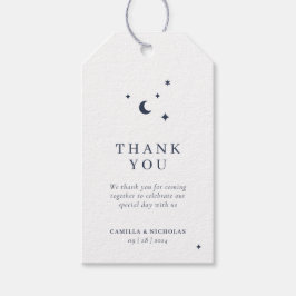 Etiqueta Para Presente Casamento Celestial Minimalista Clássico