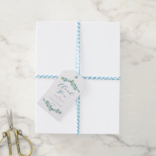 Etiqueta Para Presente Casamento Chic do Jardim de Aquarela Obrigado