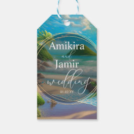 Etiqueta Para Presente Casamento com Glitter Faux Faux de Plano de Fundo 