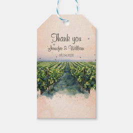 Etiqueta Para Presente Casamento com Itália de Destino de Vinha Russo