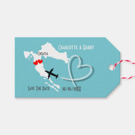 Etiqueta Para Presente Casamento Da Croácia Salvar A Data