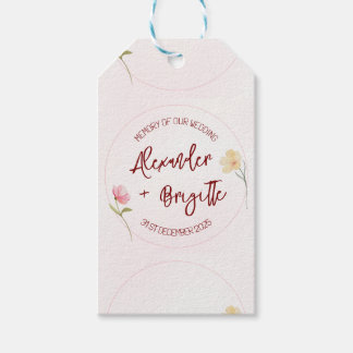 Etiqueta Para Presente Casamento de Alexander & Brigitte