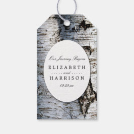 Etiqueta Para Presente Casamento de Árvore de Nascimento Russo do País