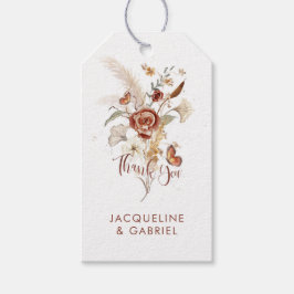 Etiqueta Para Presente Casamento de Brida de Castor de Água Floral BOHO