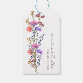 Etiqueta Para Presente Casamento de Buquês Acrílicos Acrílicos Delicados