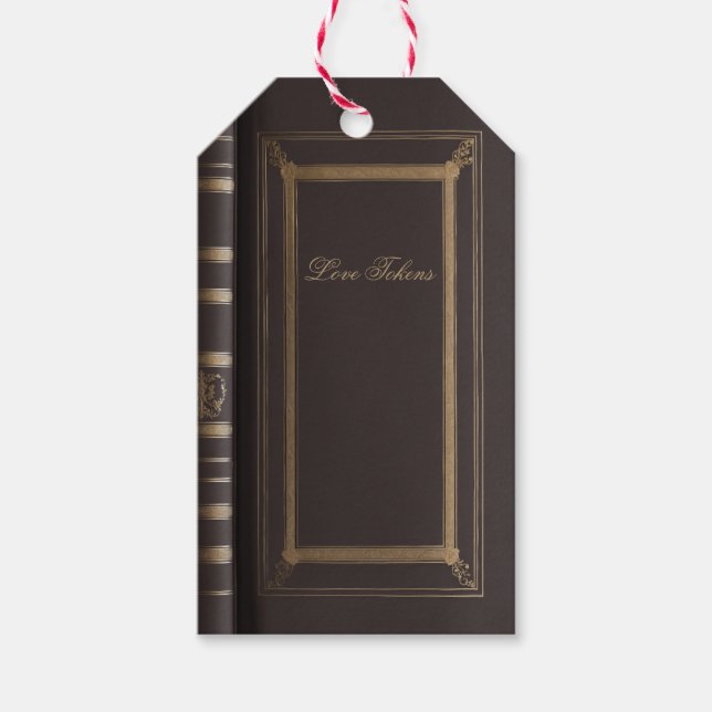 Etiqueta Para Presente Casamento de cobrir do livro de token (Frente)