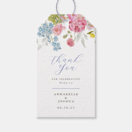 Etiqueta Para Presente Casamento de Florais de Jardim Suave