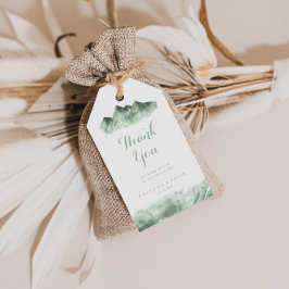 Etiqueta Para Presente Casamento de Green Mountain Country Obrigado