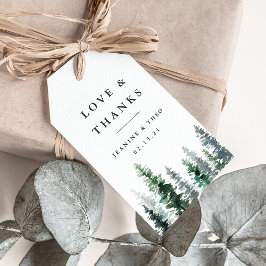 Etiqueta Para Presente Casamento De Madeira Em Grove Obrigado Por