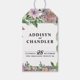 Etiqueta Para Presente Casamento de Pastel Watercolor