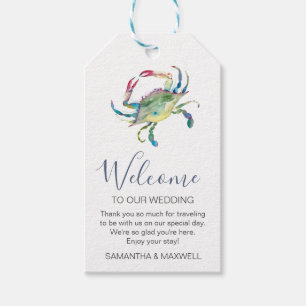 Etiqueta Para Presente Casamento de Praia do Favorito da Água