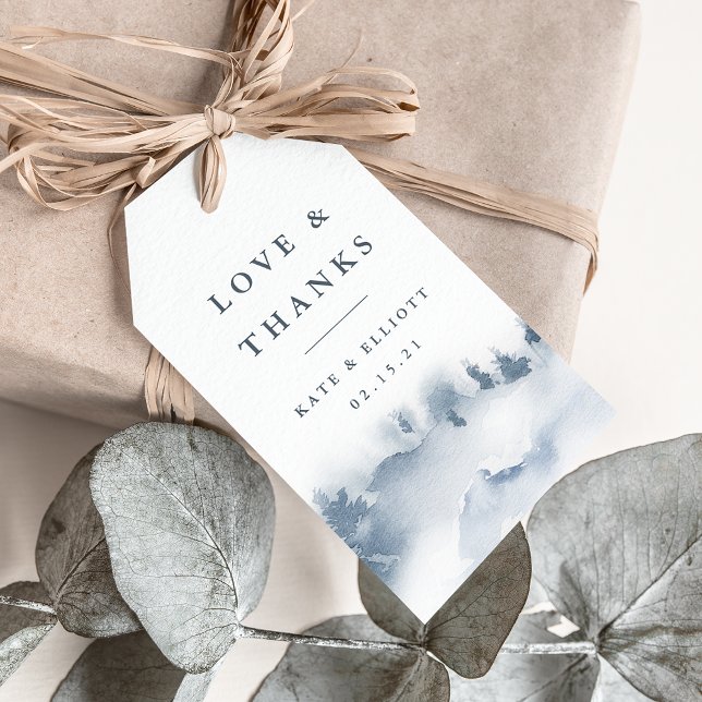 Etiqueta Para Presente Casamento De Snowbound Obrigado Favor (Criador carregado)