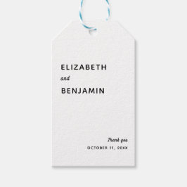 Etiqueta Para Presente Casamento Elegante Minimalista Simples Tipografia 
