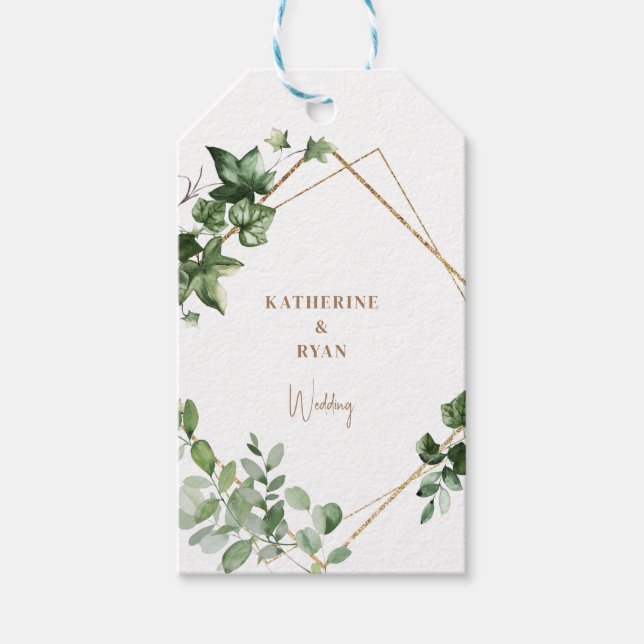 Etiqueta Para Presente Casamento Elegante Obrigado (Frente)