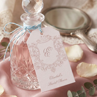 Etiqueta Para Presente casamento em jardim floral vitoriano