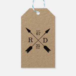 Etiqueta Para Presente Casamento feito sob encomenda cruzado   rústico &