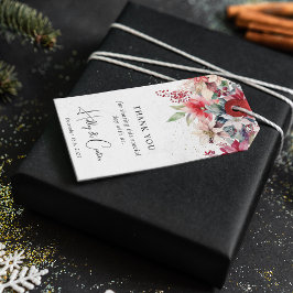 Etiqueta Para Presente Casamento Festivo de Florestas de Natal