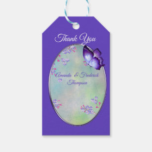 Etiqueta Para Presente Casamento Flor de Lilás Lavanda
