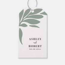 Casamento Floral Abstrato Tropical em Sage e Blush