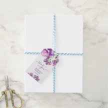 Casamento Floral com Aquarela Lilás Roxa