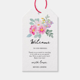 Etiqueta Para Presente Casamento Floral de Jardim de Verão