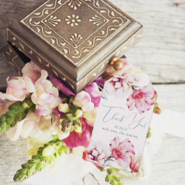 Etiqueta Para Presente Casamento Floral De Lavanda Mudada Obrigado