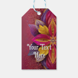 Etiqueta Para Presente Casamento Floral Elegante