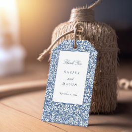 Etiqueta Para Presente Casamento Floral Vitoriano Obrigado